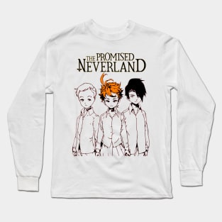 Emma, Norman and Ray The Promised Neverland Long Sleeve T-Shirt